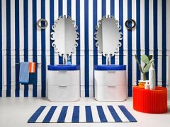 DIY个性彩色浴室